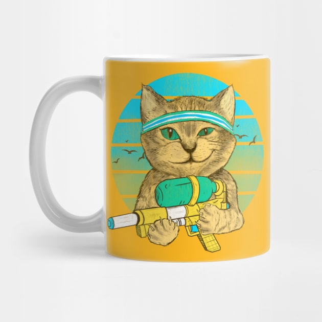 water gun summer cat by Deduder.store